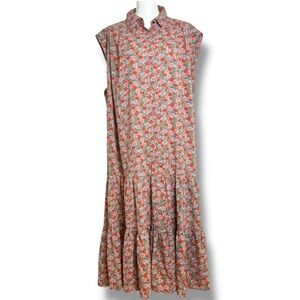 Natural Life Talulah Floral Maxi Dress XL *Fits 2XL Oversized Tiered Cottagecore